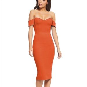 Dress the Population Bailey Dress in Poppy. Size L, NWT